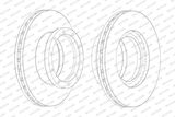 DISQUE DE FREIN IAM-FERODO MERCEDES
